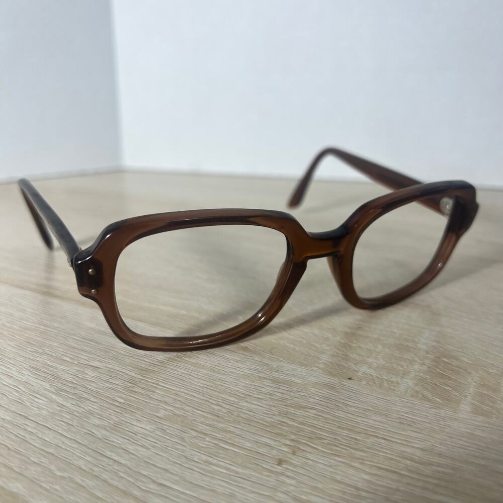 Vintage Romco 5 - 6 1/4 Ro 52-22 Eyeglasses Frames Only Brown